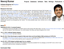 Tablet Screenshot of neerajkumar.org